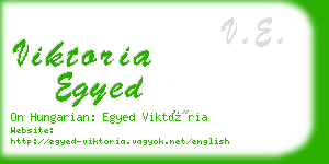 viktoria egyed business card